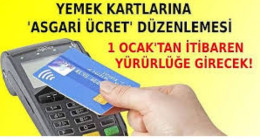 Yemek Kartlarına Yeni Düzenleme