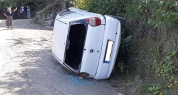 Kemerli Köyünde Trafik Kazası 2 Yaralı
