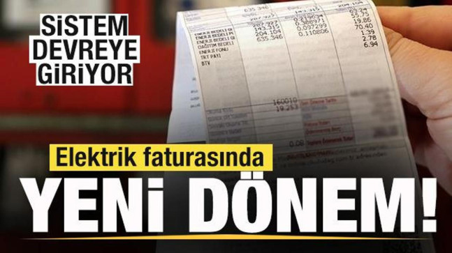 Elektrik Faturalarında Yeni Dönem